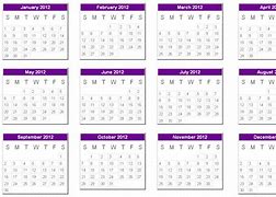Image result for 2012 Year Calendar Printable One Page