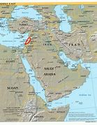 Image result for Lebanon On Map of Middle East