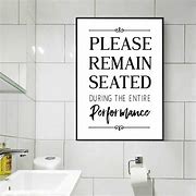 Image result for Bathroom Sign Art