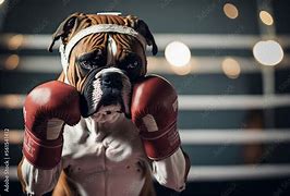 Image result for Boxer Dog Boxing