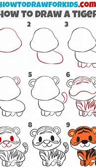 Image result for Draw Tiger Step by Step