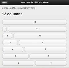 Image result for Grid Layout in jQuery Mobile