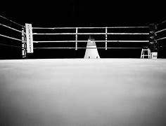 Image result for Empty Wrestling Ring Black and White