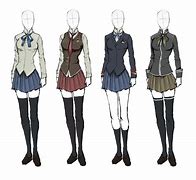 Image result for Anime School Uniforms Design