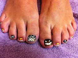 Image result for Halloween Toe Nail Art
