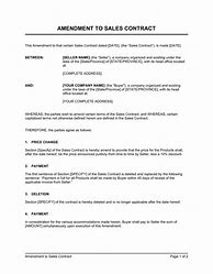 Image result for Contract Amendment Template Canada