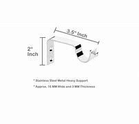 Image result for Standard Curtain Rail Brackets
