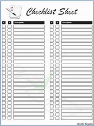 Image result for 30-Day Checklist Template Printable