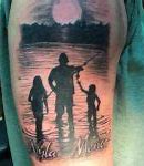 Image result for Small Fishing Rod Tattoo