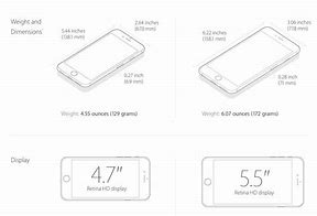 Image result for iPhone 6s Plus Size in Cm