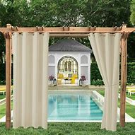 Image result for Outdoor Curtains for Pergola
