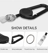 Image result for Stainless Steel Retractable Key Chain