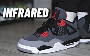 Image result for Jordan 4 Infrared On Feet