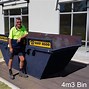 Image result for Truck and Dog Transporting 15 Cubic Metre Skip Bins
