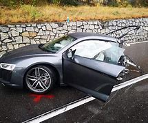 Image result for Audi R8 Crash