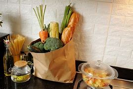 Image result for Kitchen Counter with Groceries