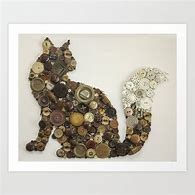 Image result for Cat Button Art