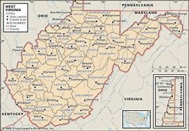 Image result for West VA Counties Map