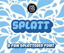 Image result for Splatter Font