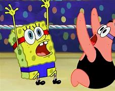 Image result for Spongebob and Patrick Wrestling Meme