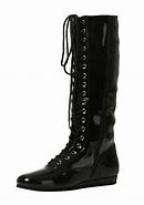 Image result for Patent Leather Wrestling Boots