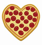 Image result for Cartoon Heart Shaped Pizza