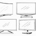 Image result for Flat Screen TV Sizes 2D Drawing