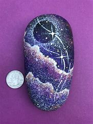 Image result for Galaxy Painted Rocks