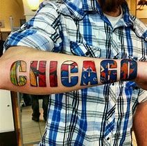 Image result for Chicago Bears and White Sox and Blackhawks Tattoo