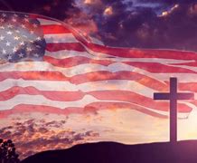 Image result for American Flag with Cross Silhouette