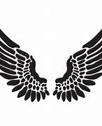 Image result for Silhouette Angel Wings Stencil