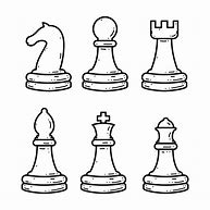 Image result for Chess Pieces Drawing