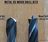Image result for Wood Drill Bit vs Metal Drill Bit