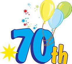 Image result for 70th Birthday Clip Art