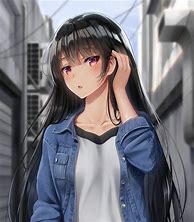 Image result for Anime Female with Black Hair
