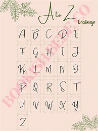 Image result for A to Z Reading Challenge Template