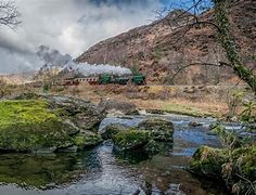 Image result for Welsh Highland Railway Ran through the Aberglaslyn Pass