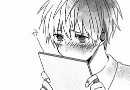 Image result for Anime Boy Blushing Sketch