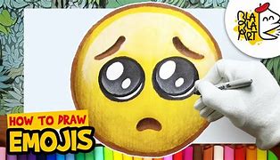 Image result for Pleading Face Emoji Drawing