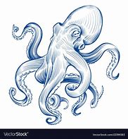 Image result for Vintage Octopus Silhouette