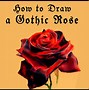 Image result for Gothic Rose Line Art