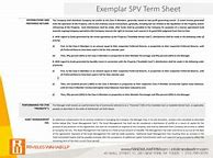 Image result for SPV Term Sheet