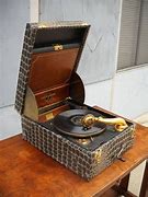 Image result for Antique Edison Bell Wind Up Record Player