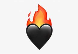 Image result for Black Fire Heart Emoji