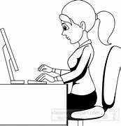 Image result for Working Clip Art Balck and White