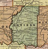 Image result for Daviess County Indiana Township Map