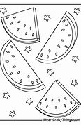 Image result for Watermelon Coloring Page