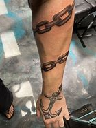 Image result for Anchor with Broken Chain Tattoo