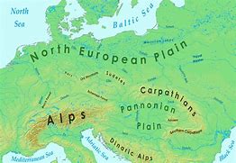Image result for Physical Map of Eastern Europe