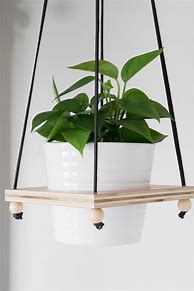 Image result for Wooden Hanging Plant Pot